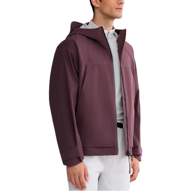 Fila Fitness Solid Color Loose Hooded Jacket Summer Climbing Hiking Urban Life Travel Commuting Waterproof Windproof Breathable Durable A51M441706F-BN