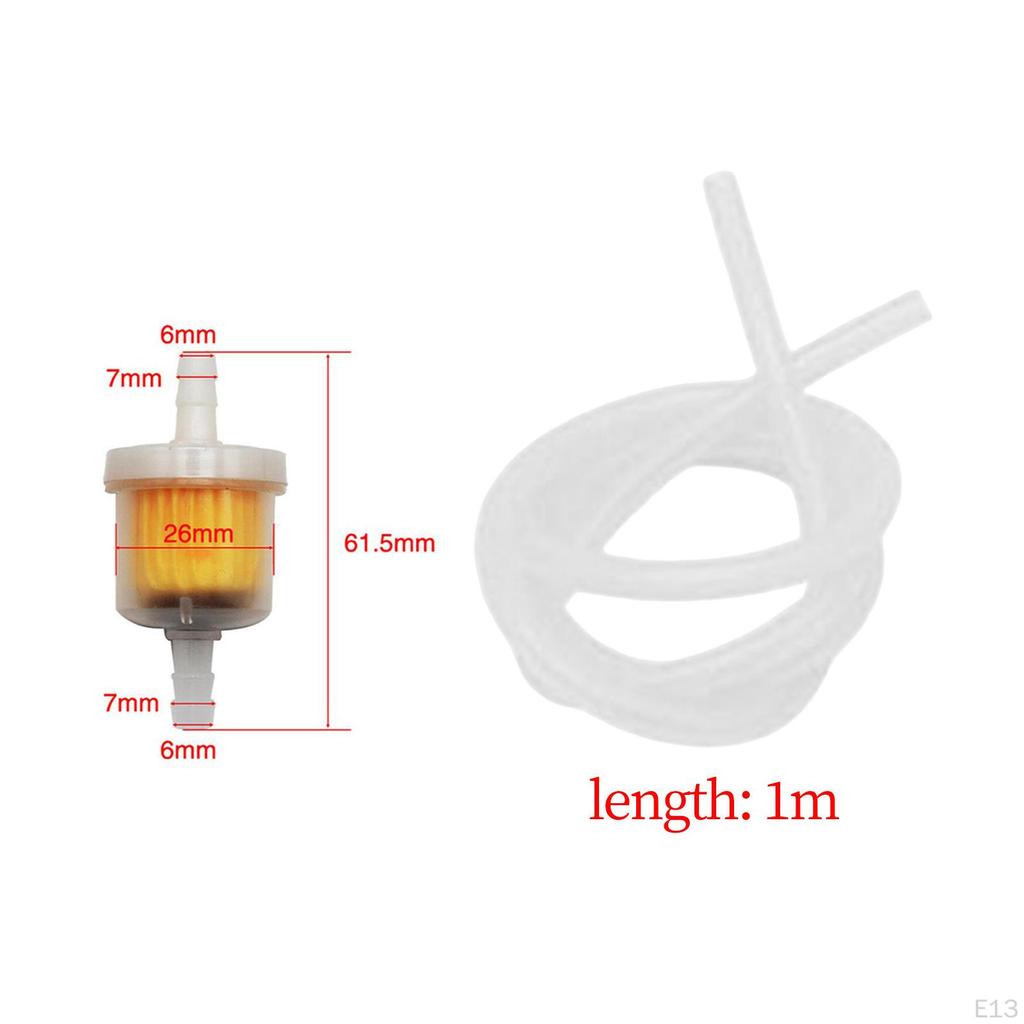 Fuel Switch Valve Hose Line Easy Installation Accessories for Go Karts Red