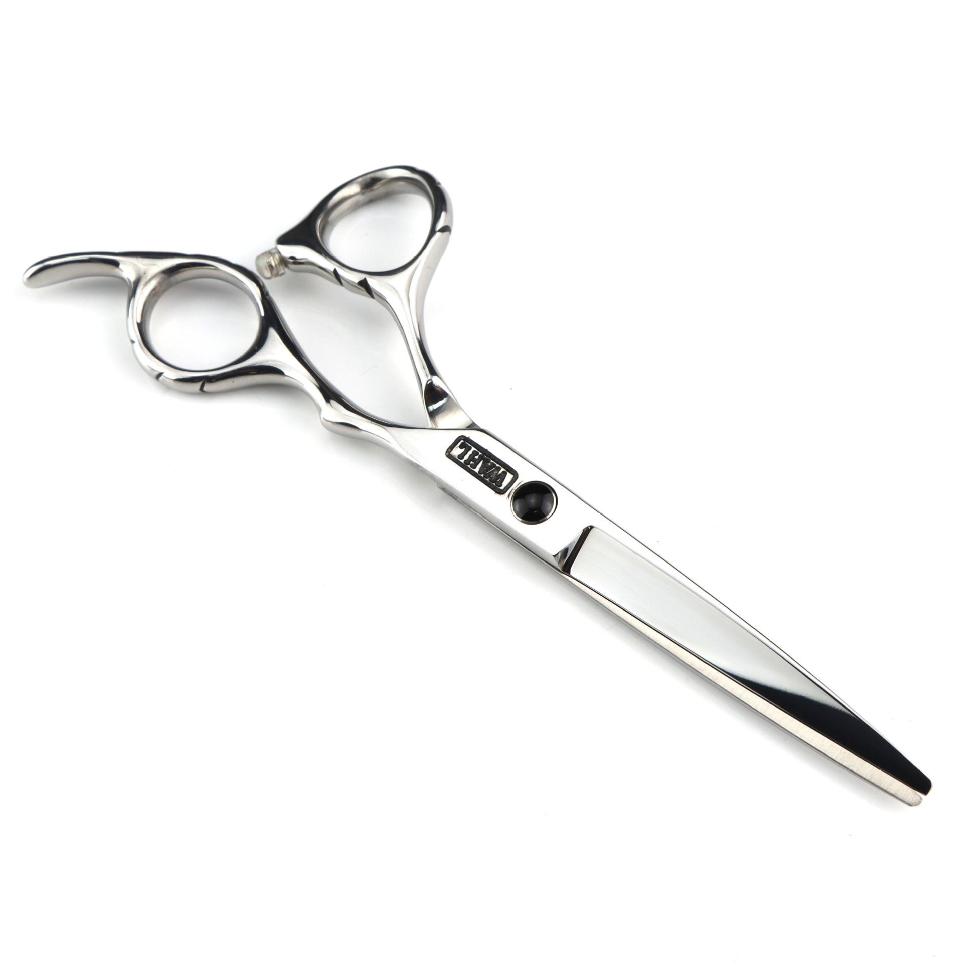 6.0 Inch Ym-13 Flower Handle Engraved Waldorf, Bright Flat Scissors, Hair Scissors, Hair Scissors ym-13 flat scissors
