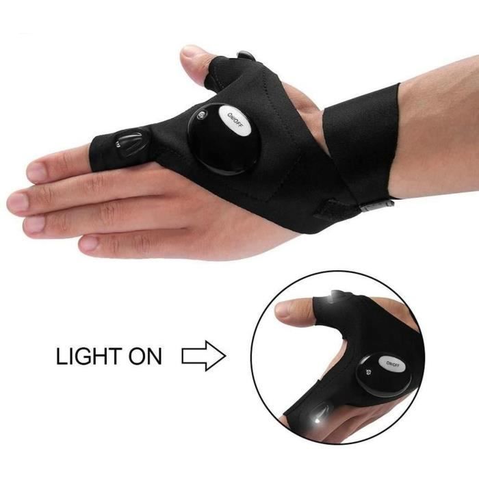 Gants de Pêche - GuDoQi - LED - Confortables - Respirants - Durables