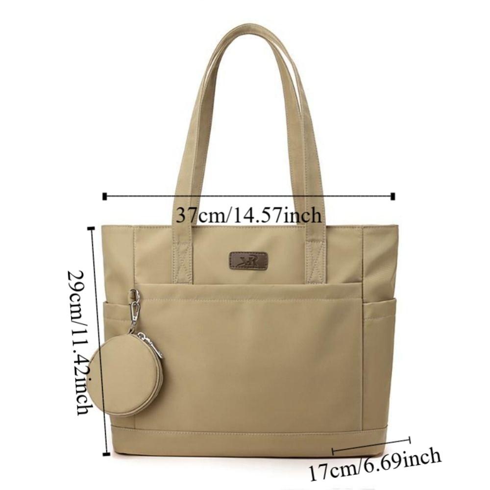 Large Capacity Nylon Cloth Shoulder Bag Versatile Commuting Handbag Casual Canvas Tote Bag Girls