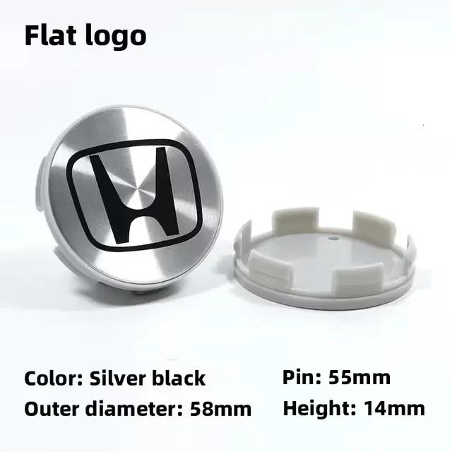 4Pcs 58/69mm Car Wheel Center Hub Caps Decorative Cover For Honda Civic Jazz Fit Accord Pilot CRV Passport City XRV HRVstickers CUJ3