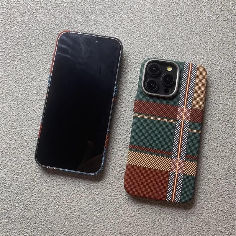 Mountain Print Magnetic Case 17 16 Cover for iPhone 15 Pro Max Hard for MagSafe Carbon Phone Shell Camera High Protective Coque