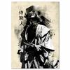 Vintage Ink Mural Modern Japanese Samurai Wall Art Poster Home Decor Picture Print Canvas Painting Living Room Light Decoration