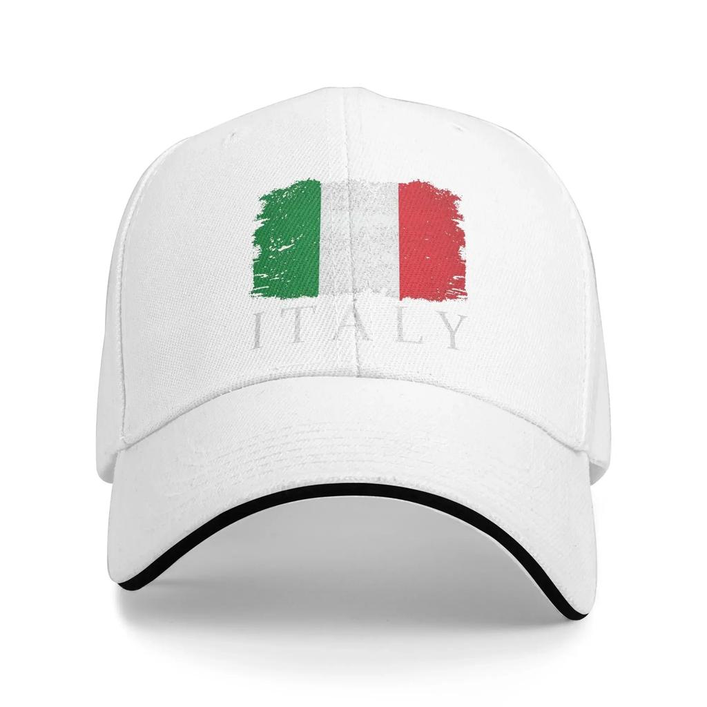 Italy Country Flag Sun Baseball Cap  Summer Fitted Retro Trucker Hat For UnisexTeens Outdoor Sport Baseball Caps
