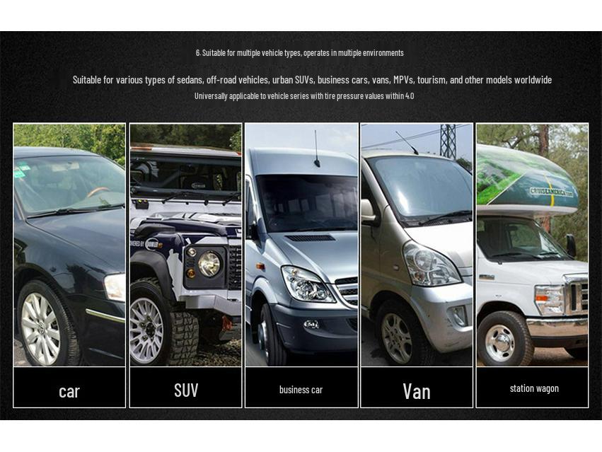 Solar Tire Pressure Monitoring System: Wireless, Car-Mounted, High-Precision, Internal/External, Universal Detection, Leak Prevention.