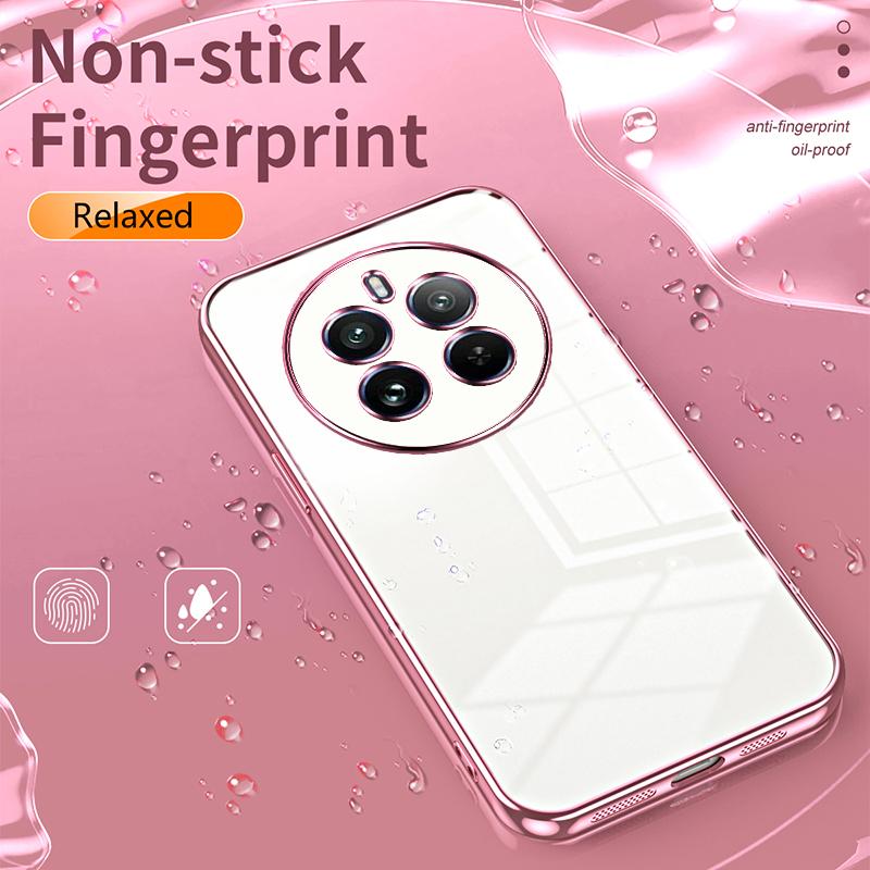For Realme 12 Pro 5G/12 Pro+ 5G TPU Anti-fall Cover Electroplating Mobile Phone Case