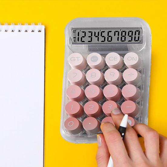 

Настольный калькулятор градиентного цвета Yousheng с противоскользящими подушечками, 12-значная механическая клавиатура, настольный калькулятор