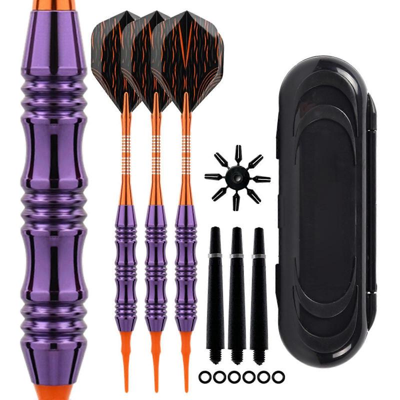 1 Set Professionelles Softtip-Dartset 20g Soft Elektronische Darts Nadelset mit Tragetasche für Indoor-Dartscheibenspiel