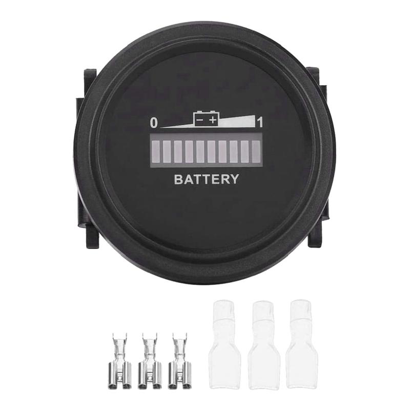 12V/24V/36V/48V/72V LED Digital Battery Indicator Waterproof Meter Gauge Battery Indicator for Go-Lf Ca-Rt