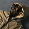 Women Vintage Hooded Parkas Button Solid Color Coats Winter Long Sleeve Pockets Warm Plus Cotton Parkas