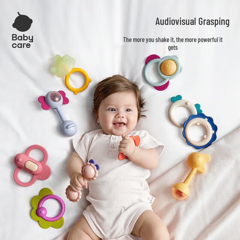 babycare Newborn Fun Soothing Teether Rattle Set