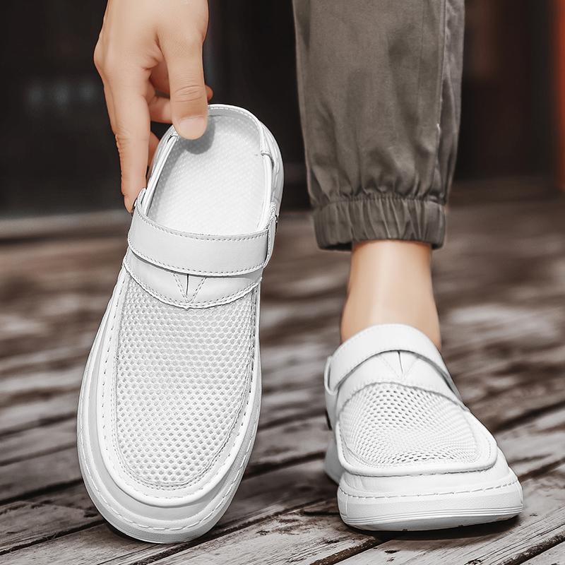 Fashion Handmade High-quality Summer Shoes Trendy  Designer Style Fashion Party Black and White Youth Trendy Comfortable Shoes