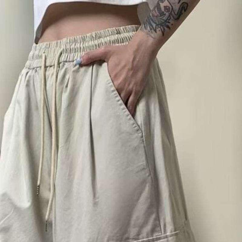 Streetwear Casual Wide Leg Pants Women High Waist Plus Size Y2K Cargo Pants Woman Fashion Trendy Loose Straight Office Lady Trousers 24202