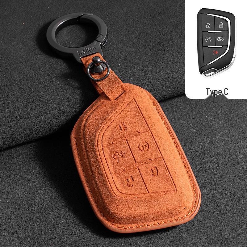 Cadillac Key Case: Compatible with CT5, CT4, Lyriq, XT4, XT5, and XT6 Key Fob Pouches.