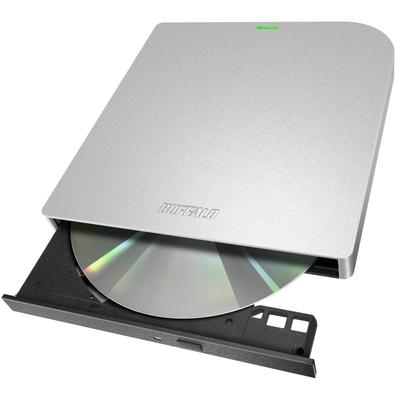 Buffalo USB3.2 (Gen1)3.0 Externes, Mac-kompatibles DVD/CD-Laufwerk, Bus-Stromversorgung (Netzkabel im Lieferumfang enthalten) Dünner tragbarer inländischer Hersteller Silber DVSM