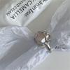 INS Fashion Silver Color Minimalist Irregular Twined Finger Rings Creative Geometric Punk Opening Rings for Women Girls Jewelry