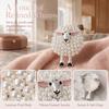 Zinc Alloy Pearl Brooch Full Drill Design Fashion Brooch Sheep Brooch  For Bags Hats T-shirts Jeans