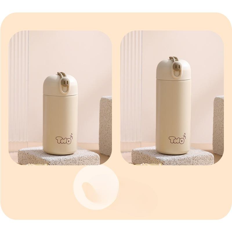 New Student Stainless Thermos Cup Hide Rope Cute Stylish Childrens Water Drinking Cup Portable Mini Thermos Cup Durable 260ml