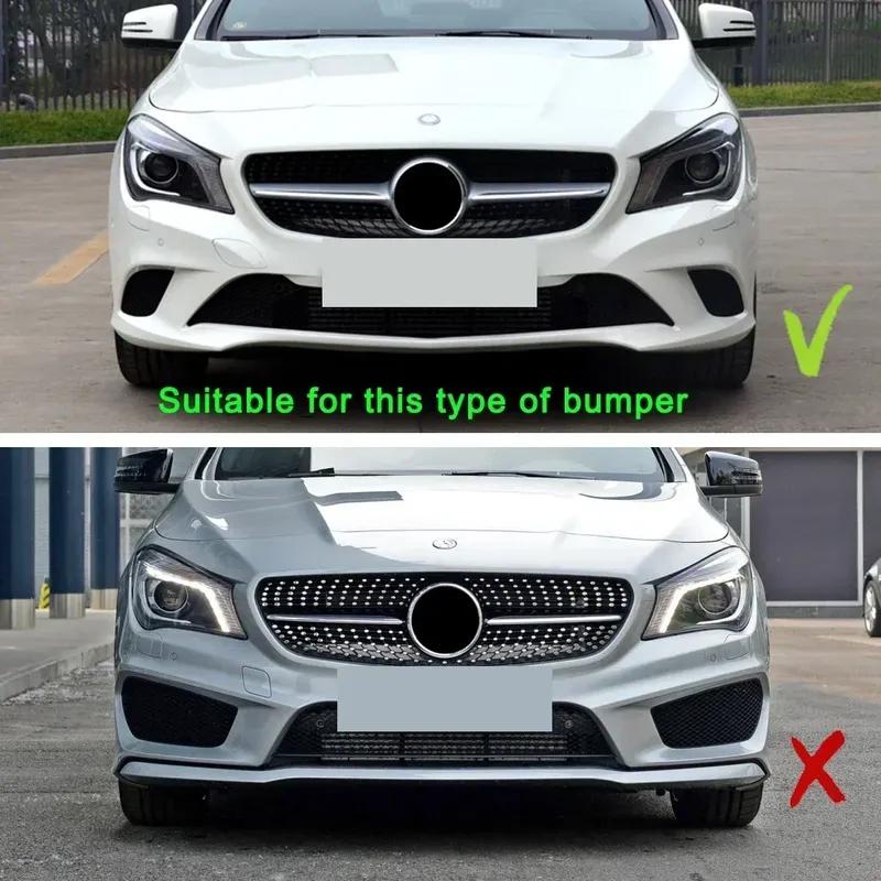 Para Mercedes Benz Clase CLA C117 CLA 200 220 180 2013-2015 Labio Divisor Spoiler Difusor Parachoques Delantero Accesorios BodyKit Tuning