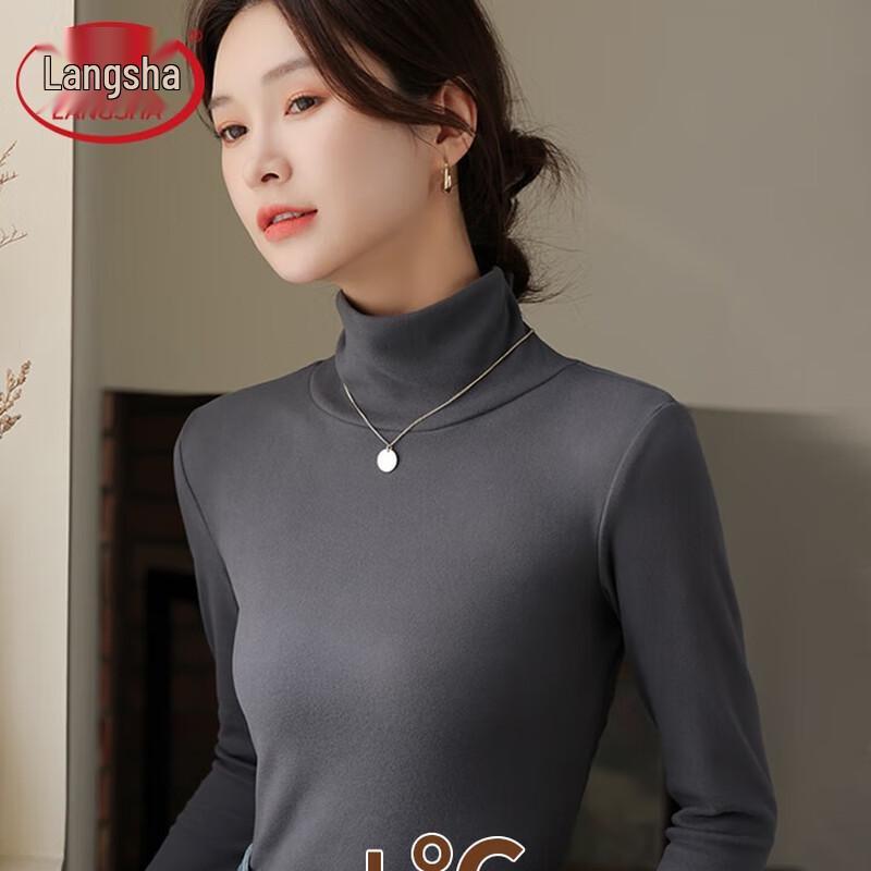 

Женский утолщенный термотоп базового слоя с высоким воротом Langsha