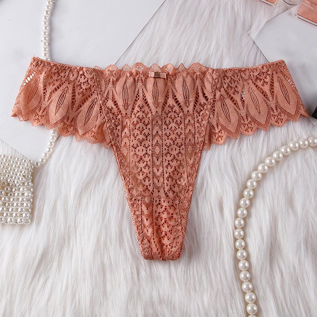 Women's Loose Casual Hollow Ice Silk Underwear, Low Waist Thong Low Waist Thong Thong