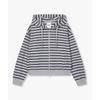 Stripe Pattern Zip Up Hoodie 9176213986