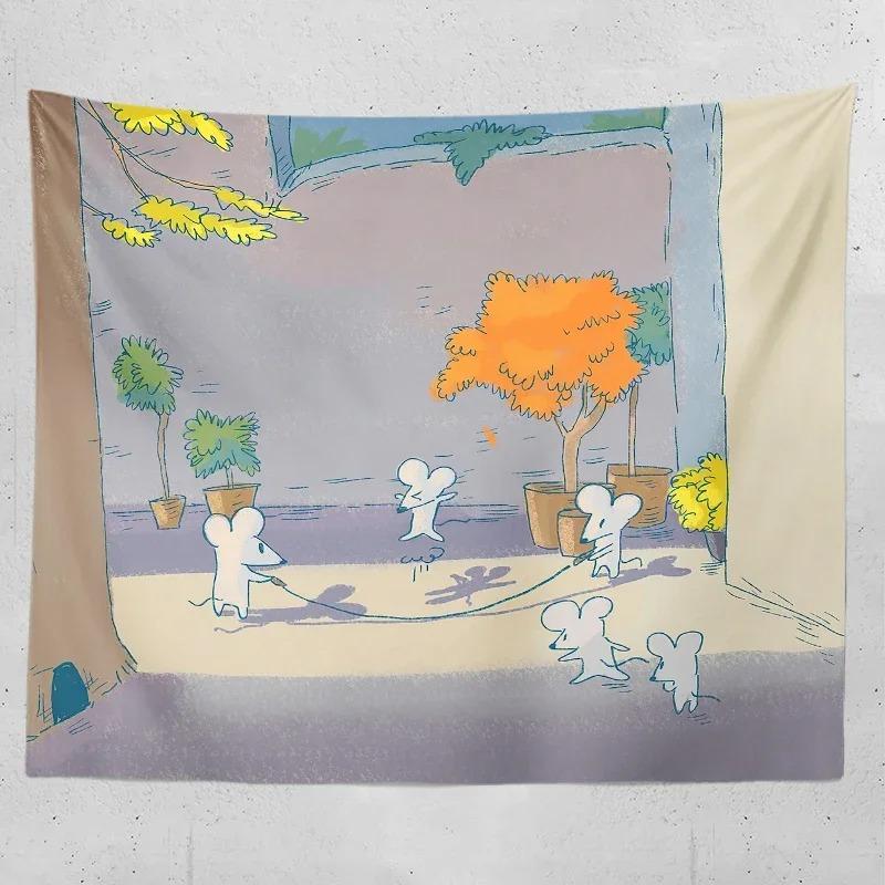 

Cute Cartoon Animal Wall Decoration Tapestry Home Living Room Tapestry 74x94cm(29x37in)