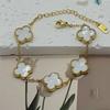 New Shiny Four-leaf Clover Bracelet Five-flower Fashion Sense Hand Jewelry Simple Jewelry