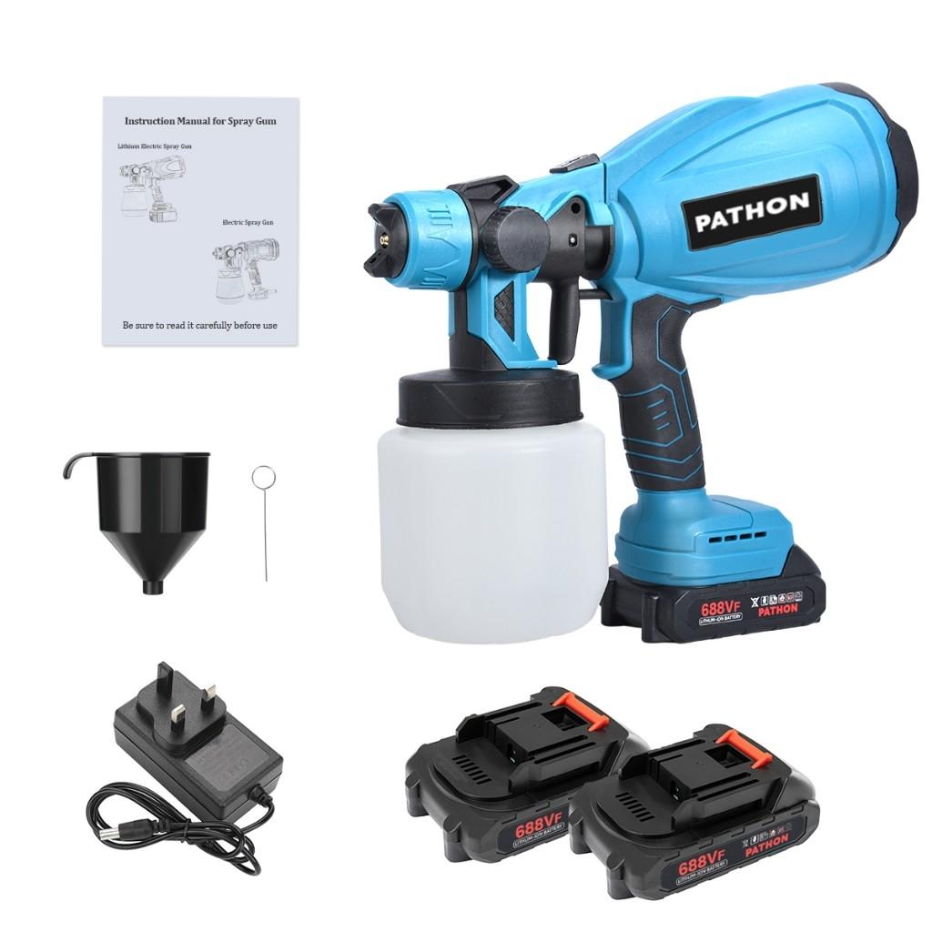 2000W Cordless Paint Sprayer Mesin Pengecat Adjustable Shape Paint Spray Gun Penyembur Cat Elektrik 800ml