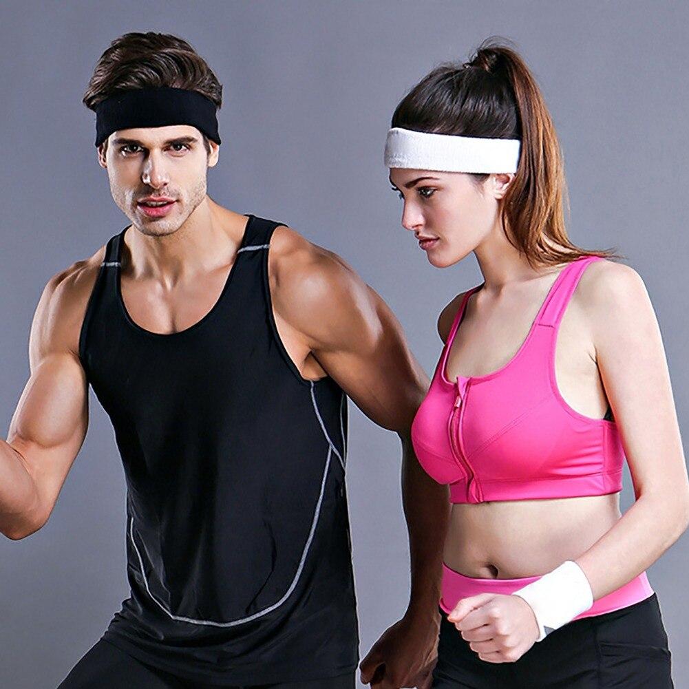 Men Women  Towel Fabric Yoga Headband Sports Sweatband Fashion Outdoor Running Gym Stretch Head Band Hair Band Sports Accessory
