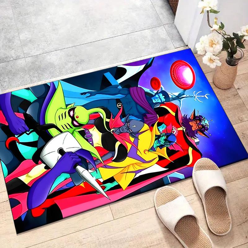 1pc UFO Robot Grendizer4 Design Printed Area Rug Carpet for Bedroom Living Room Home Decor Rugs Mat Non Slip Mat Rug for Bedside