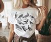 Cute Vintage Look Cottagecore Tshirt Bird Illustration Tshirt Botanical Forestcore Top In Retro Look For Unisex