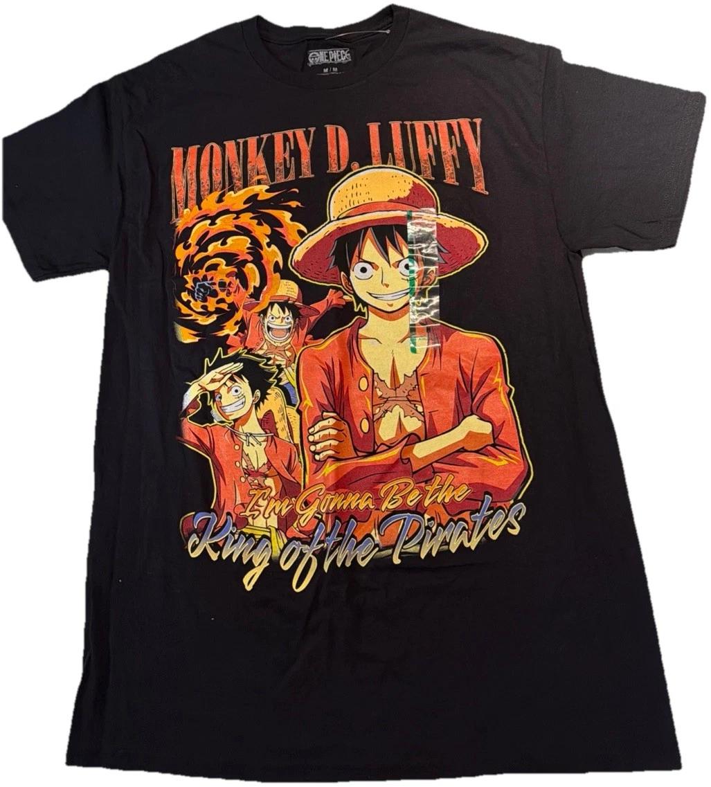 One Piece Monkey D. Luffy King of the Pirates Shirt Adult Medium Anime Tee XL