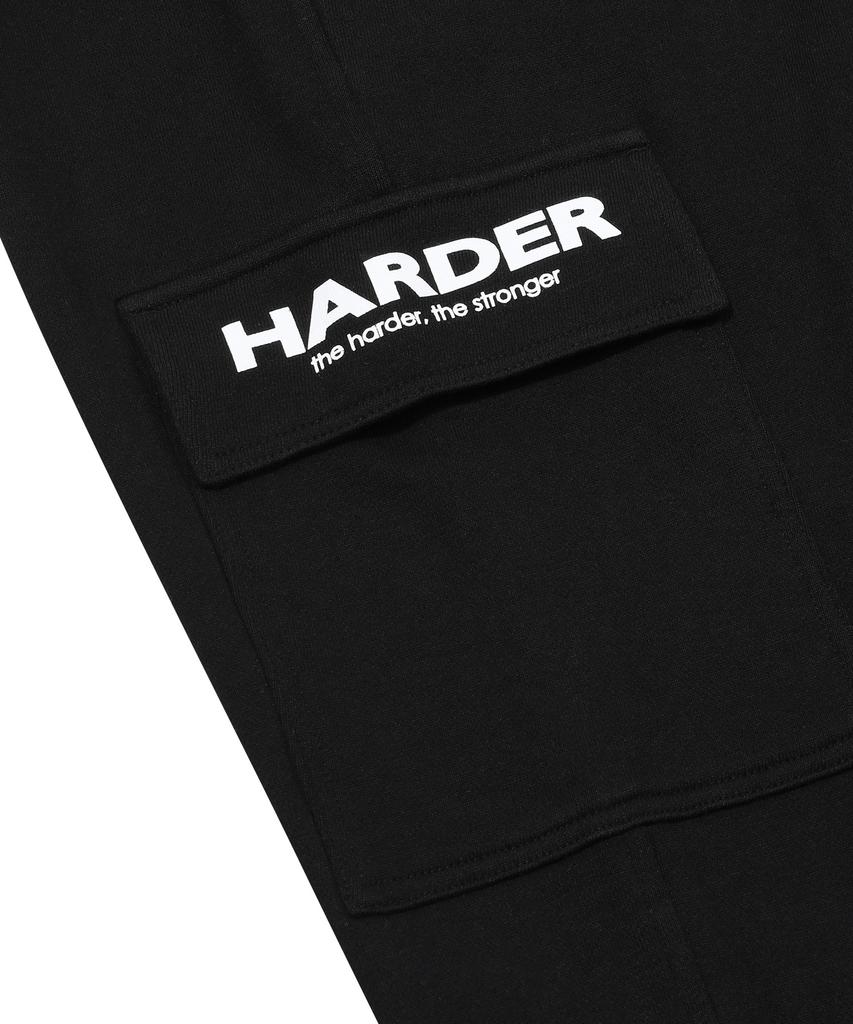 Hadeo Active Terry Cargo Pants (Black)