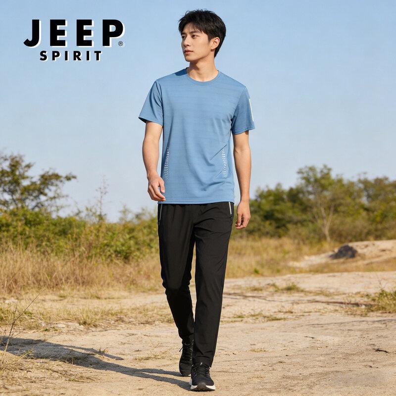 

JEEP SPIRIT Men s Ice Silk Short Sleeve Sport Set 2XL