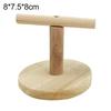 Pet Bird Parrot Wooden Stand Perch Playground Platform Cage Chew Playing Toy