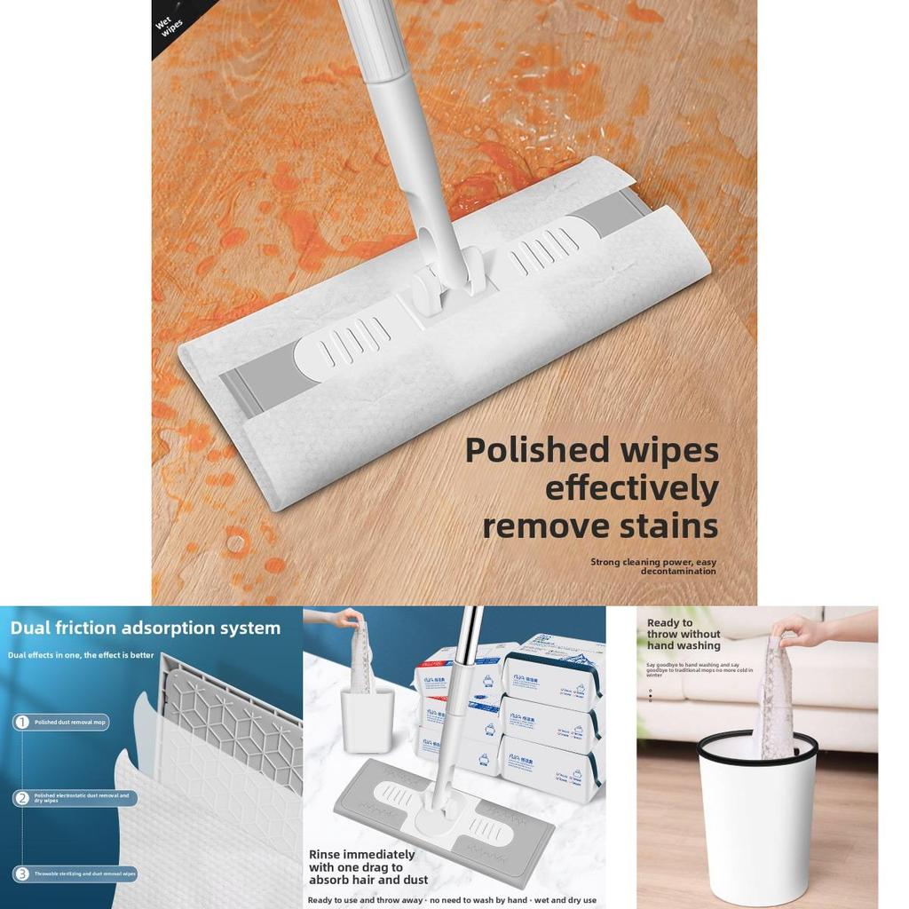 Elektrostatischer Einweg-Bodenmopp Rotierender Trocken-Nass-Reiniger Heimreinigungswerkzeug