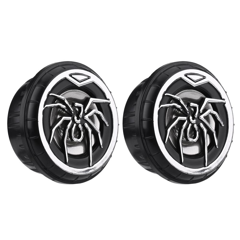 2Pcs Creative Auto Car Spider Pattern Super Power Loud Audio Speaker Tweeter Loudspeaker