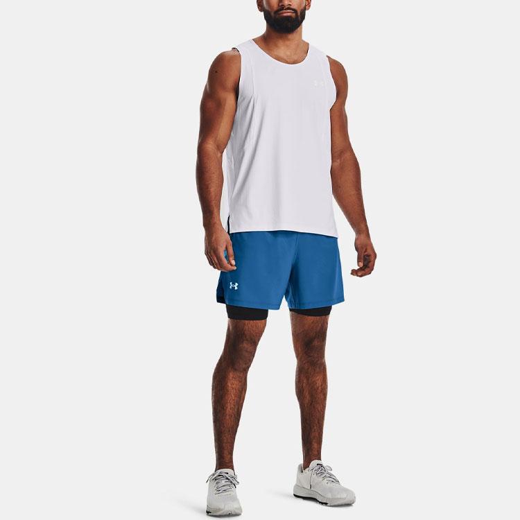 Under Armour Iso-Chill Casual Sports Solid Crew Neck Tank Top Men Tops Gray 1372300-100