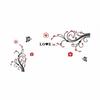 3D Acrylic Wall Decal Easy to Apply Floral Vine Wall Sticker Botanical Vine Decal Removable Home Decor Peel and Stick
