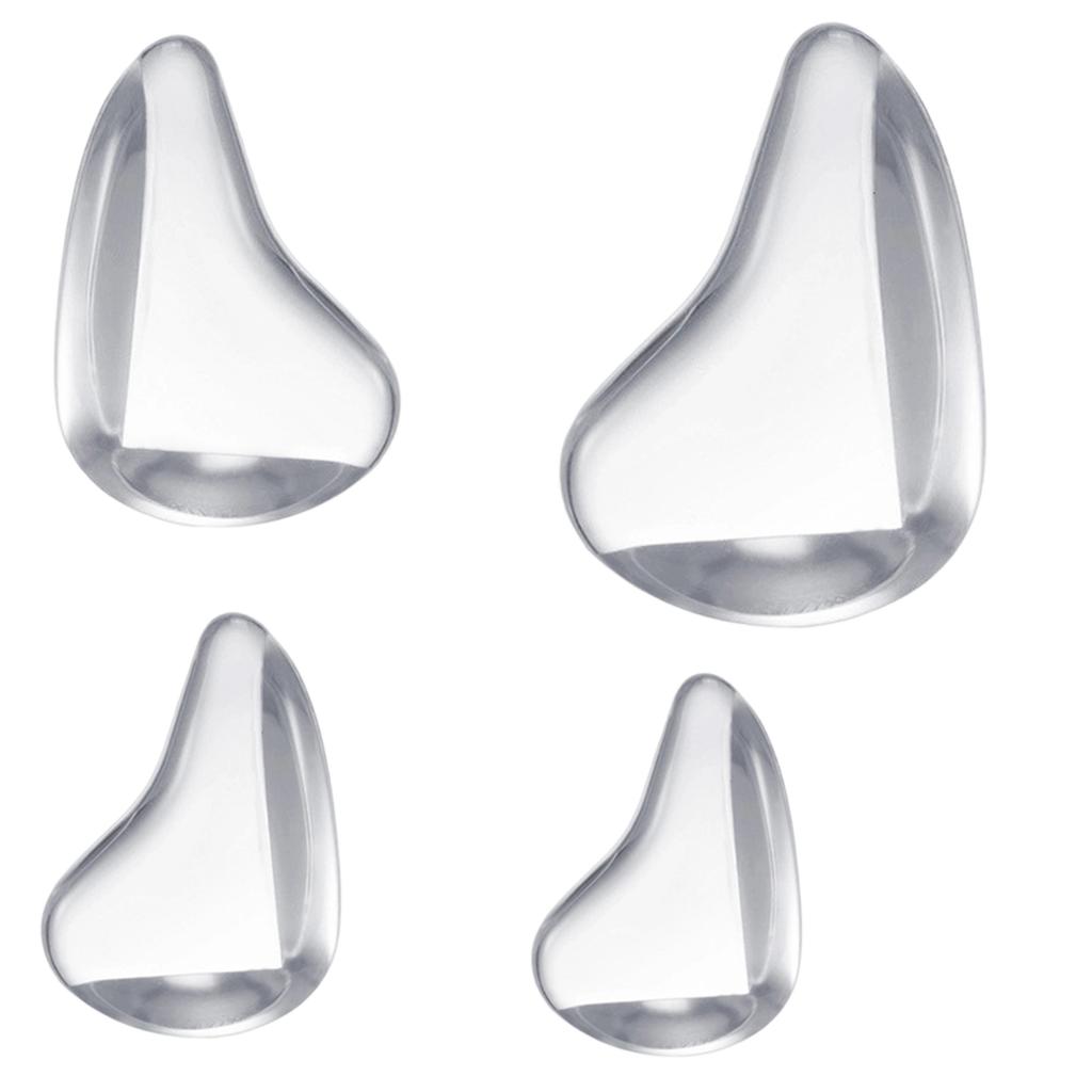 4PCS Transparent Plastic Corner Protectors Table Edge Guards Soft Cushion Pads for Furniture Safety and Surface Protection