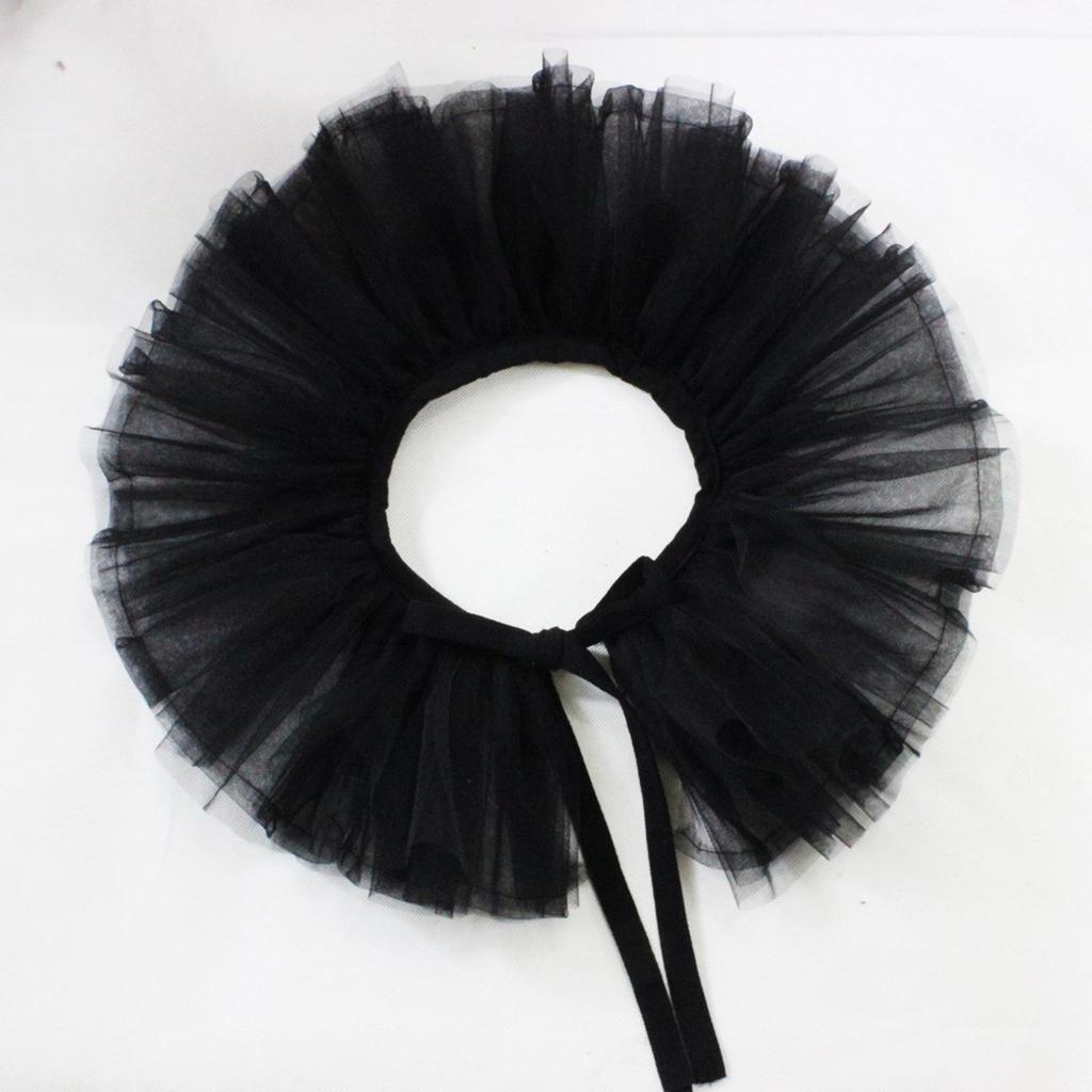 Girls Jabot Collar Detachable Ruffled Collar Victorian Fake Collar Exotic Cosplay Fake Neck Choker Performances Collar