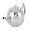 Edelstahl-Teekanne mit Deckel und Filtersieb Gebogener Griff Teekessel für Zuhause Restaurant