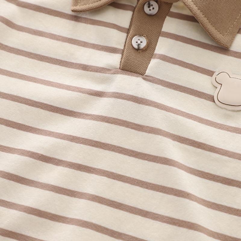 2Pcs/Set Boys Polo Shirts+Shorts Clothes Stripe Sets Summer Child Casual T-shirts Shorts Sports Suit For Baby Tracksuits Kids Outfits Set