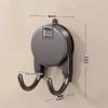 Multi-function Suction Cup Tissue Holder: Double Hooks for Kitchen & Bathroom