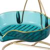 Bathroom Soap Dish, Nordic Style Box, Metal Stand Holder, Self Draining Tray for