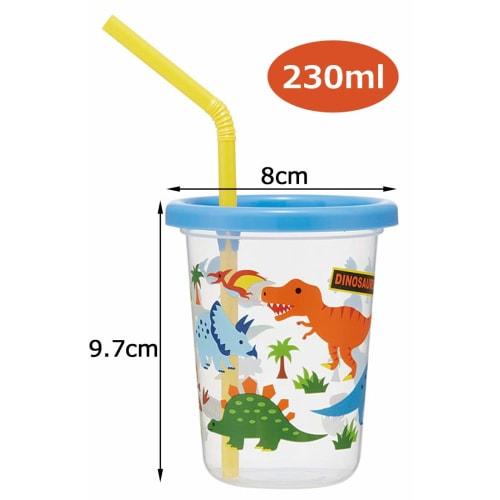 Skater 3 tumblers with straw Dinosaur Made in Japan 230ml SIH2ST-A