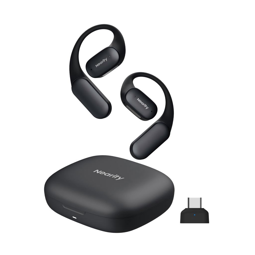 Nearity MemPod Fit 2 Wireless with Bluetooth Compatible with Smartphones and PCs Includes Earbuds and Charging Charging 45 Hours of Continuous Fast