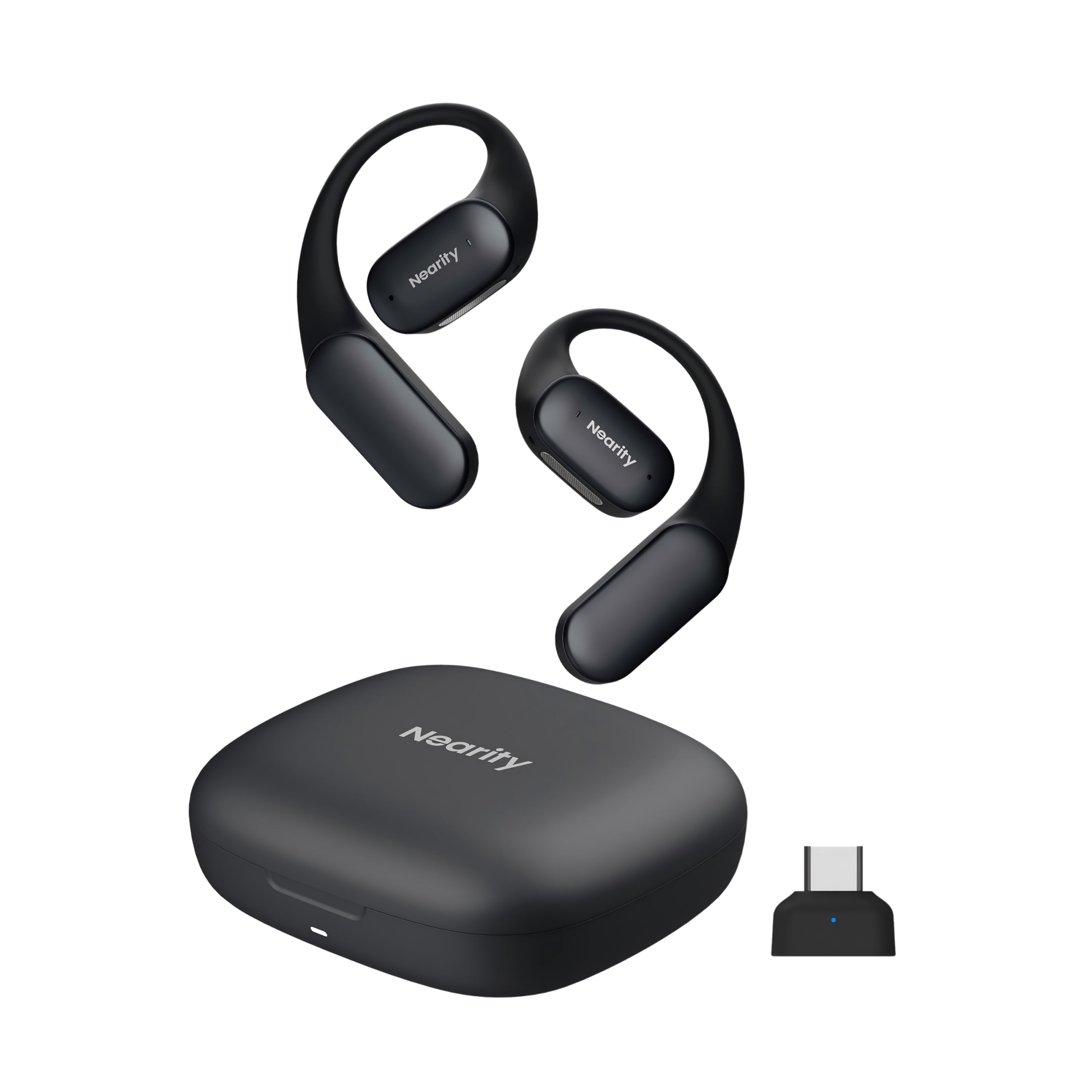 

Nearity MemPod Fit 2 Wireless with Bluetooth Compatible with Smartphones and PCs Includes Earbuds and Charging Charging 45 Hours of Continuous Fast чёрный